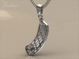 Přívěsek florbalová čepel bílá