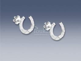 SUN 528 AUZ - Zlatá náušnice Podkova