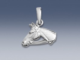 NP3 AUW - Zlatý přívěsek Hlava koně